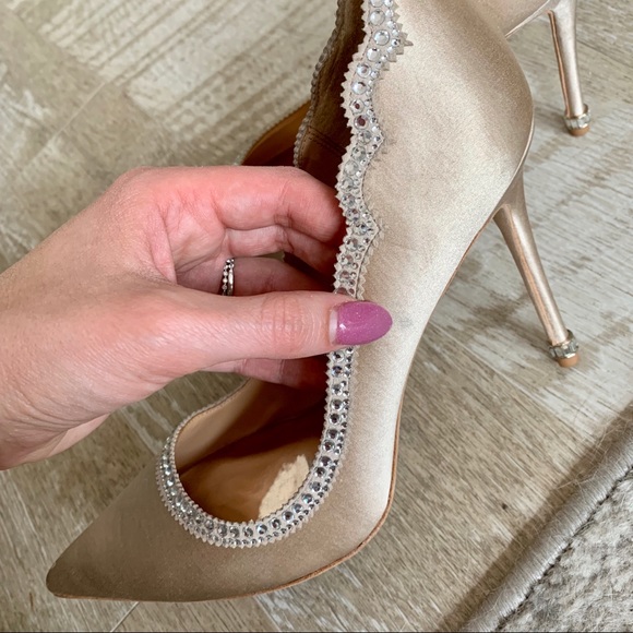 Badgley Mischka Sunset Pointy Toe Pump Sz 8 - Picture 6 of 8